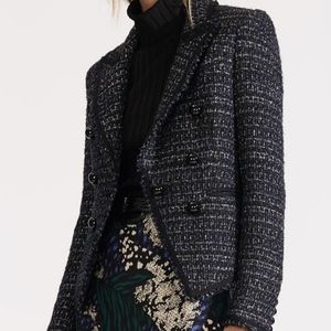 Veronica Beard Cooke Tweed Dickey Jacket Sz 2